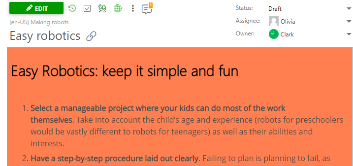 The changed background-color