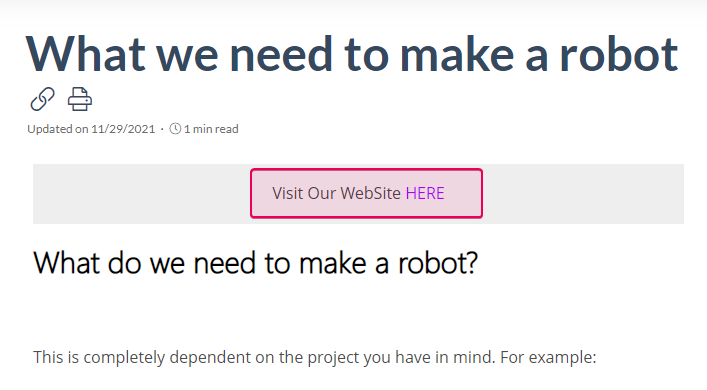 Custom topic header in the Reader UI