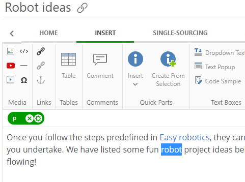 Highlight the content that will be the dropdown hotspot