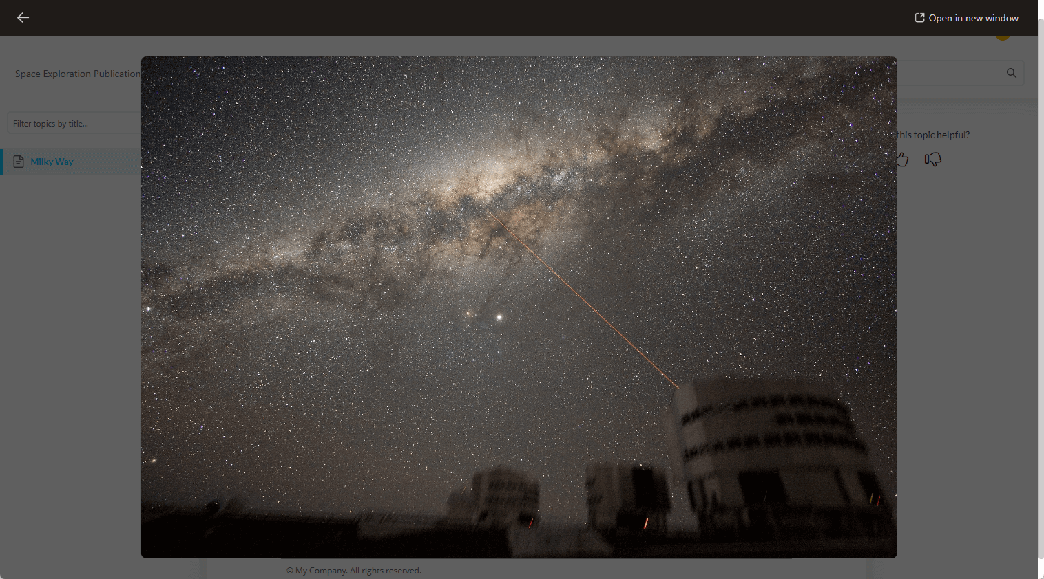 This is how the Image Preview feature looks.