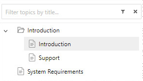 Resulting TOC with one folder-type node without a topic with two child nodes