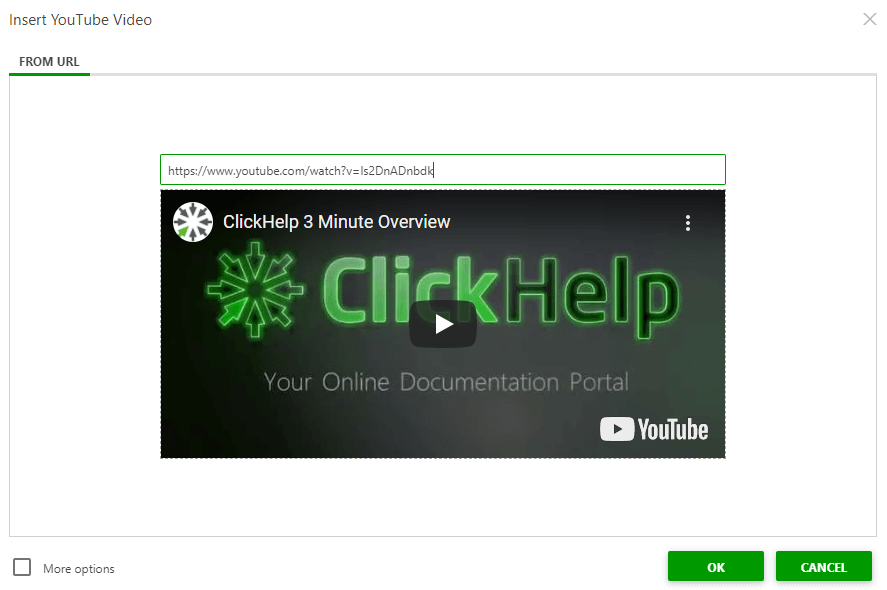 The preview of the YouTube video