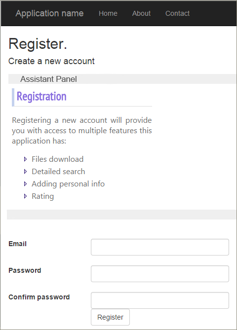 Context help as an iframe embedded into the interface