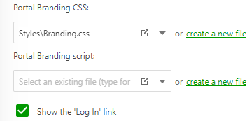 The Portal UI branding section in the Reader Interface settings