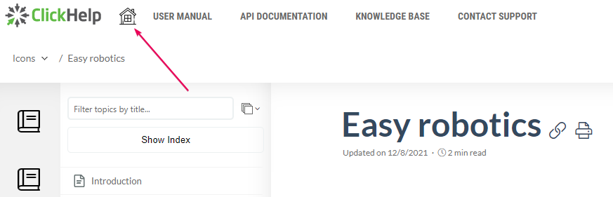 Image icon in the Reader UI
