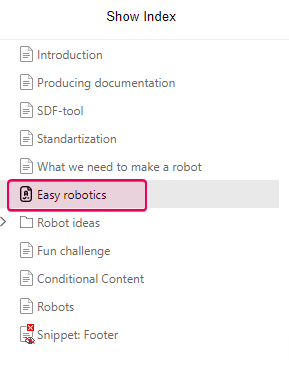 The icon changed in the TOC