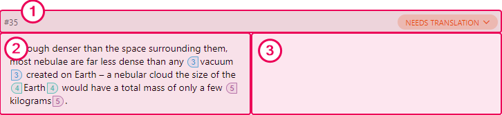 Three parts of a translation unit