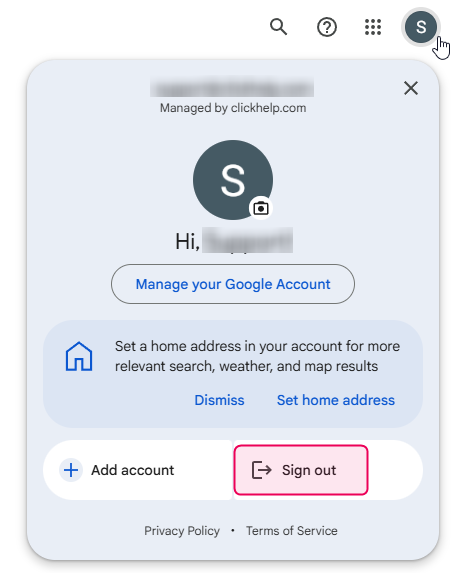 Open the Google+ page to make sure that no Google accounts are logged in