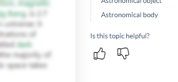 The Reader Feedback widget in the Reader UI