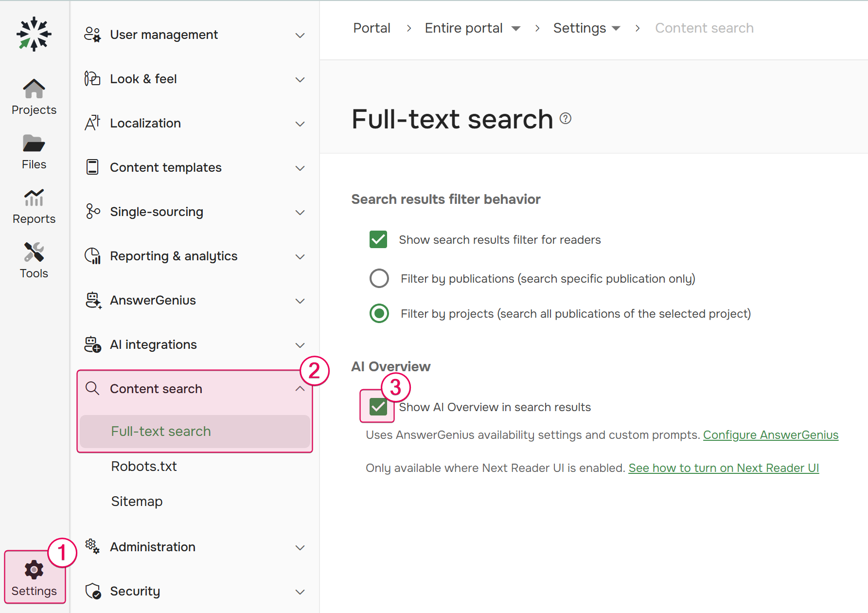 Enable AI Overview in search results