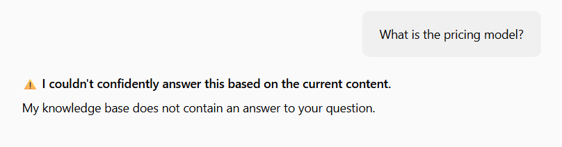 Ask Your Docs cannot find the answer.