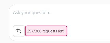 Ask Your Docs requests limits.