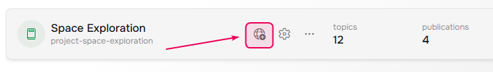 How to publish a project