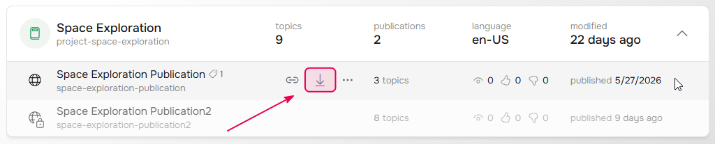 Exporting a ClickHelp publication