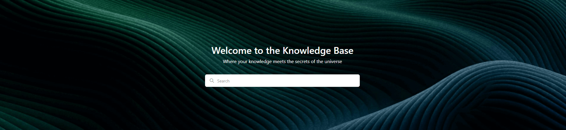 An example of a "Hero banner" block.