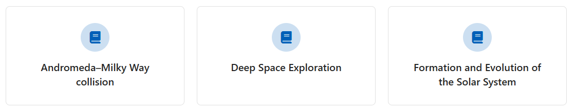 An example of a "Publication list" block.