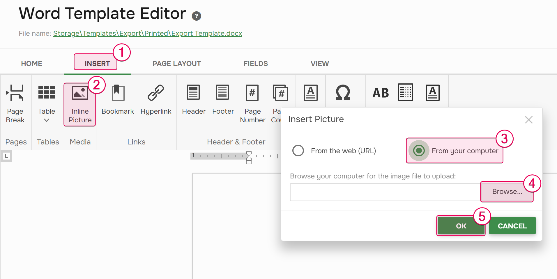Add the logo to your cover page.