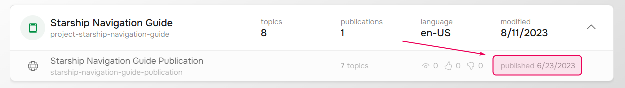 Where to find the publication date