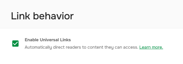 How to enable Universal Links