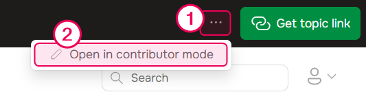 Publication's contributor mode